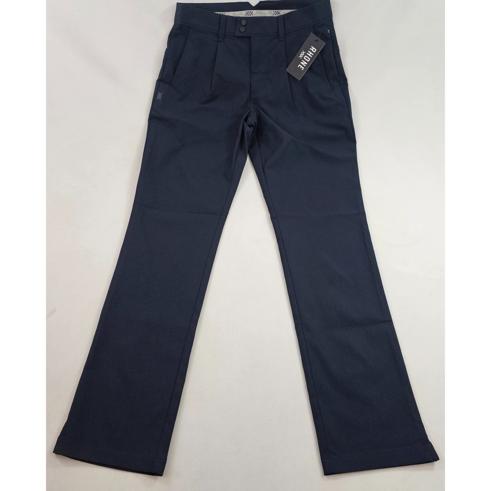 Rhone golf trouser pants men W 28 L 32 navy zip pockets 102181 classic DWR $148